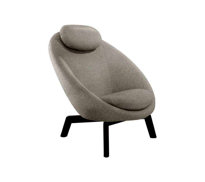 Pace lounge chair von Cane-line in Light brown, Essence, Dark brown, mahogany – Produktfoto