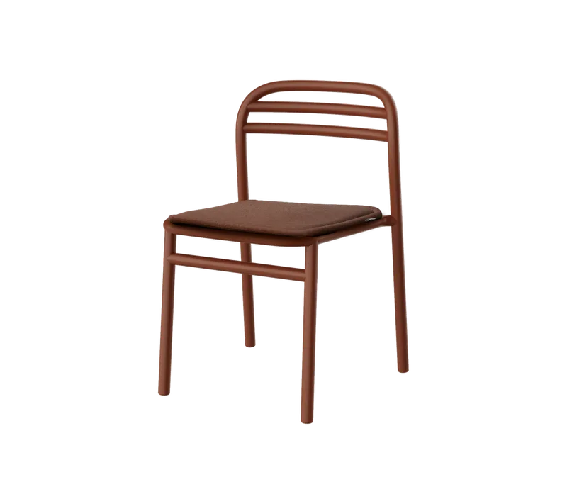 Bliss chair van Cane-line in Desert red, aluminium, Desert red, Delight w/QuickDry & Airflow – productfoto