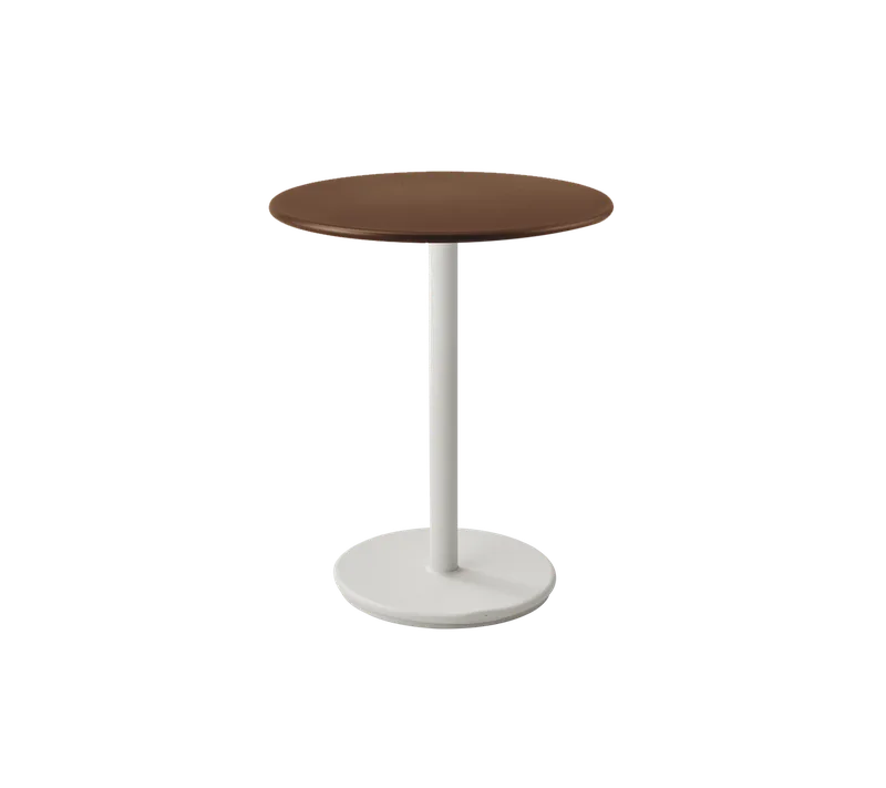 Go café table dia. 60 cm by Cane-line in Sand, Aluminium, Desert red, aluminium – product photo 2 of 2