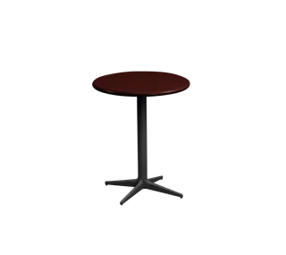 Drop café table dia. 45 cm de Cane-line en Lava grey, aluminium, Burgundy, semi glossy aluminium – photo du produit 2 sur 2