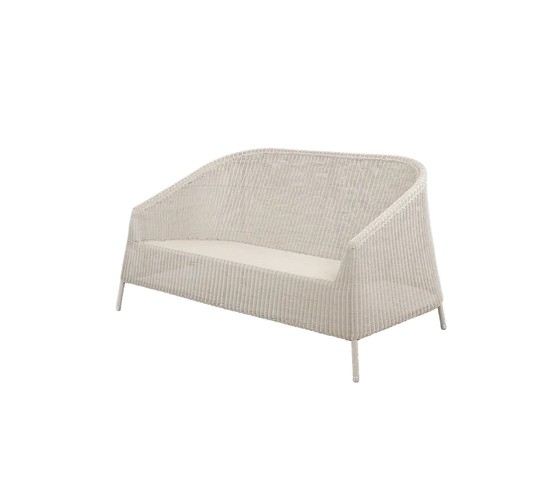 Kingston 2-seater sofa van Cane-line in Sand, small round Weave, Geen – productfoto 2 van 2