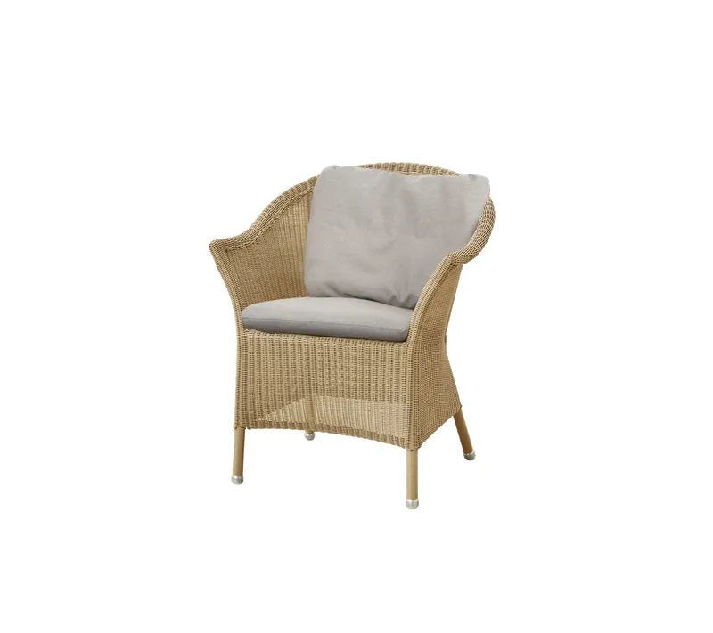 Lansing chair von Cane-line in Natural, small round Weave, Sand, Natté, Sand, Natté – Produktfoto