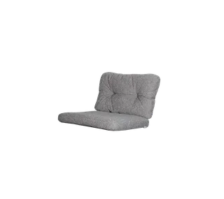 Ocean lounge chair, Cushion set van Cane-line in Dark grey, Wove w/QuickDry & Airflow – productfoto 2 van 2