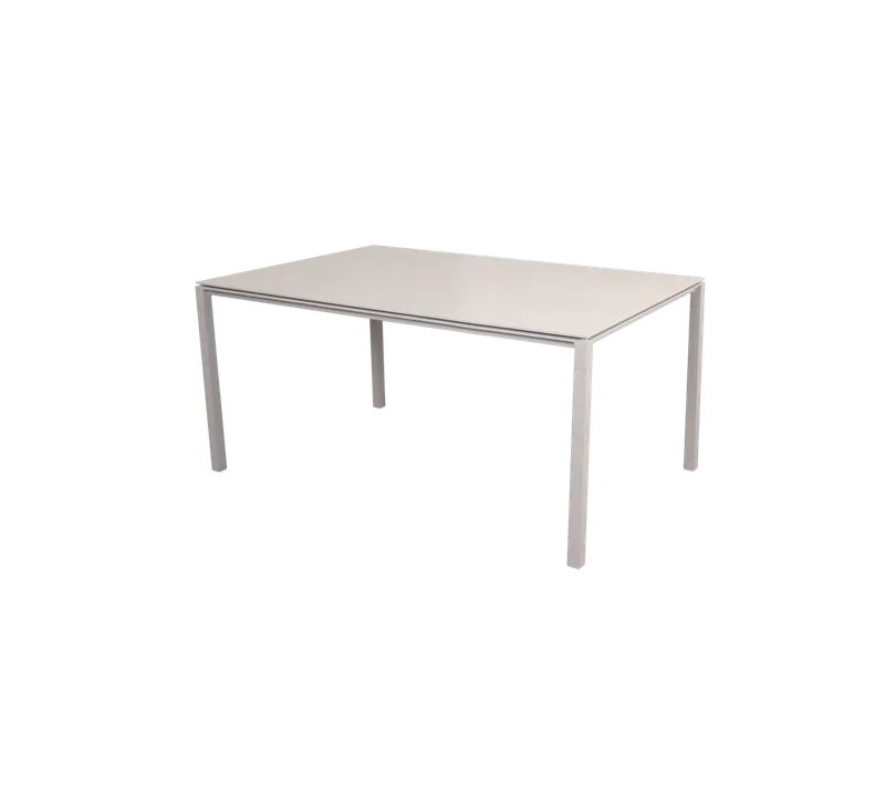 Pure dining table, 150x90 cm de Cane-line en Sand, Aluminium, Toscana sand, ceramic – photo du produit