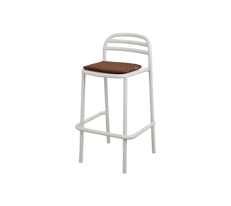 Bliss bar chair by Cane-line in Sand, Aluminium, Desert red, Delight w/QuickDry & Airflow – product photo