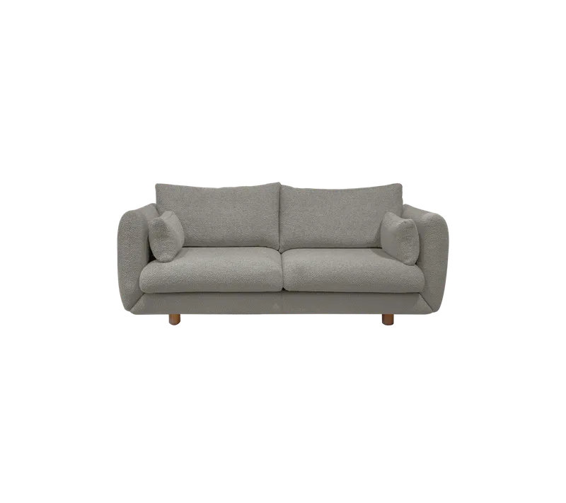 Bloom 2-seater sofa w/teak legs by Cane-line in Grey, Essence – product photo