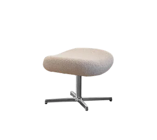 Pace footstool van Cane-line in Light brown, Scent, Polished, aluminium – productfoto 2 van 2