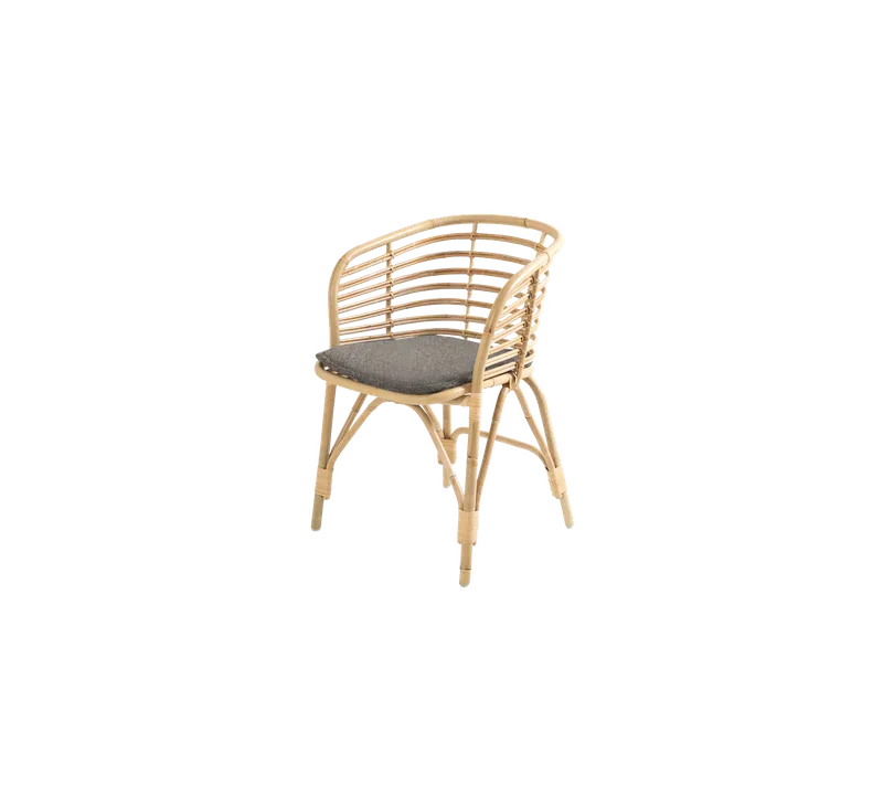 Blend armchair by Cane-line in Natural, large round sticks rattan, Light brown, Zen – product photo