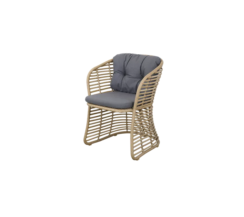 Basket chair von Cane-line in Natural, braid Weave, Grey, Natté – Produktfoto