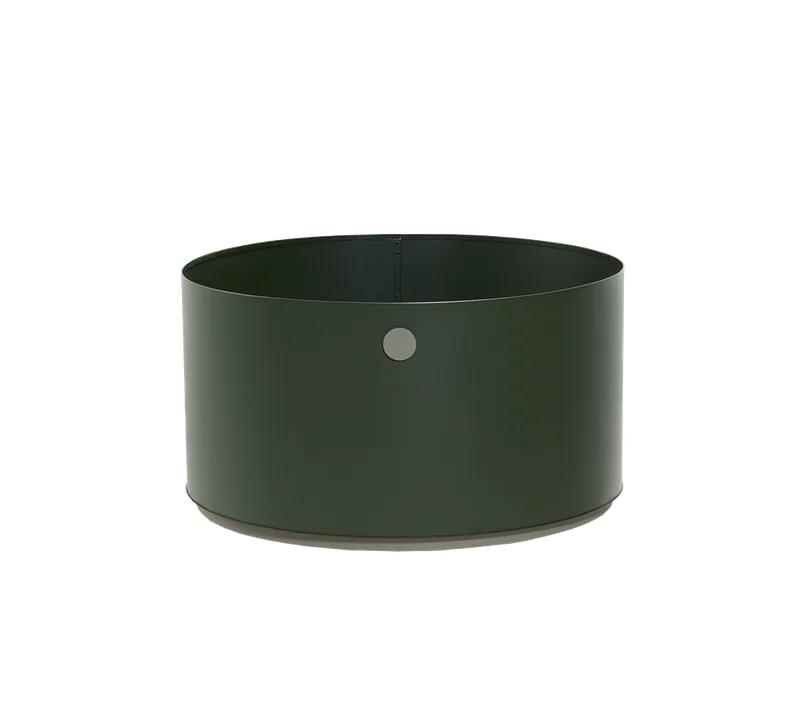 Grow planter, large by Cane-line in Dark green/taupe, aluminium – product photo