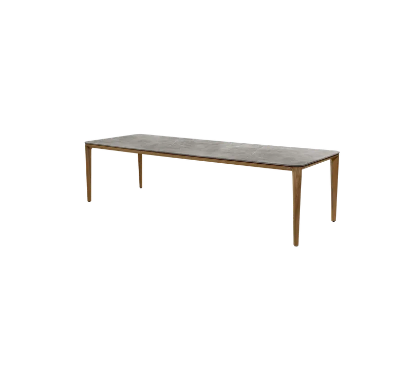 Aspect dining table, 280x100 cm de Cane-line en Teak, Taupe, Ceramic w/rounded corners – photo du produit