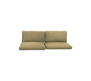 Chester 3-seater sofa, Cushion set van Cane-line in Turmeric yellow, Rise w/QuickDry & Airflow – productfoto 2 van 2