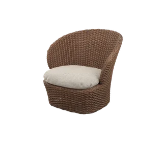 Coast lounge chair, Cushion by Cane-line in Umber brown, Rise w/QuickDry & Airflow – product photo 1 of 2