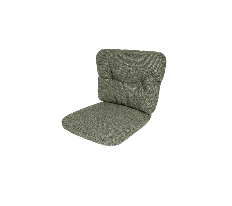 Basket chair cushion set von Cane-line in Dark green, Wove – Produktfoto 2 von 2