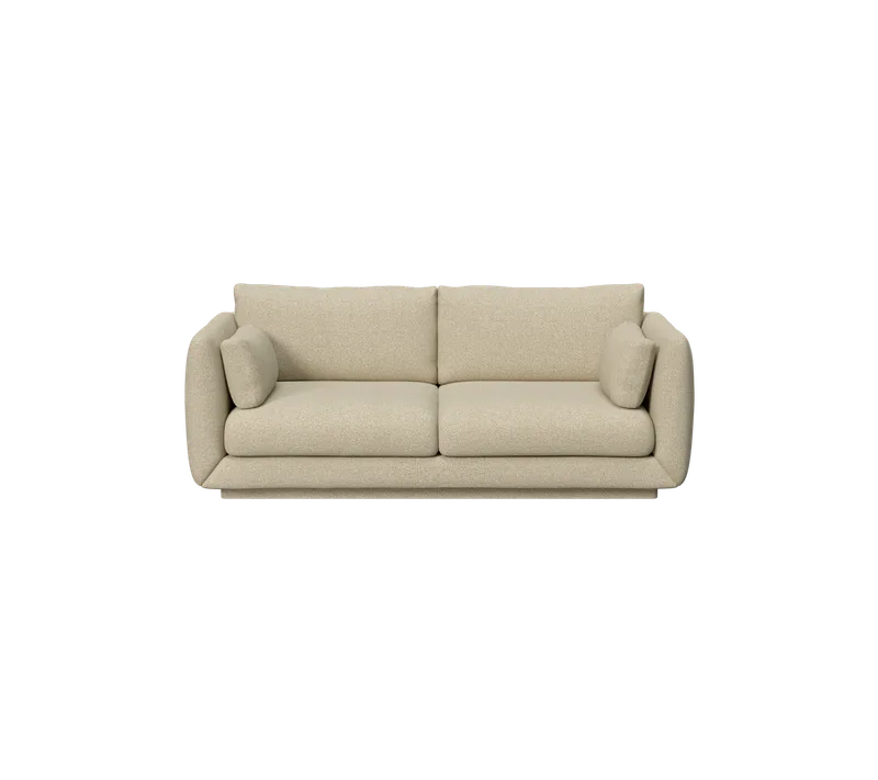 Bloom 2-seater sofa w/plinth by Cane-line in Light brown, Lola – product photo