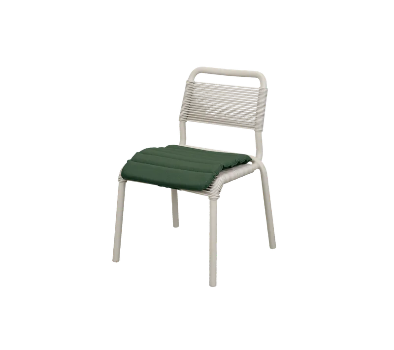 Al Dente chair von Cane-line in Sand small round core Weave w/sand aluminium, Light green, Delight w/QuickDry & Airflow – Produktfoto
