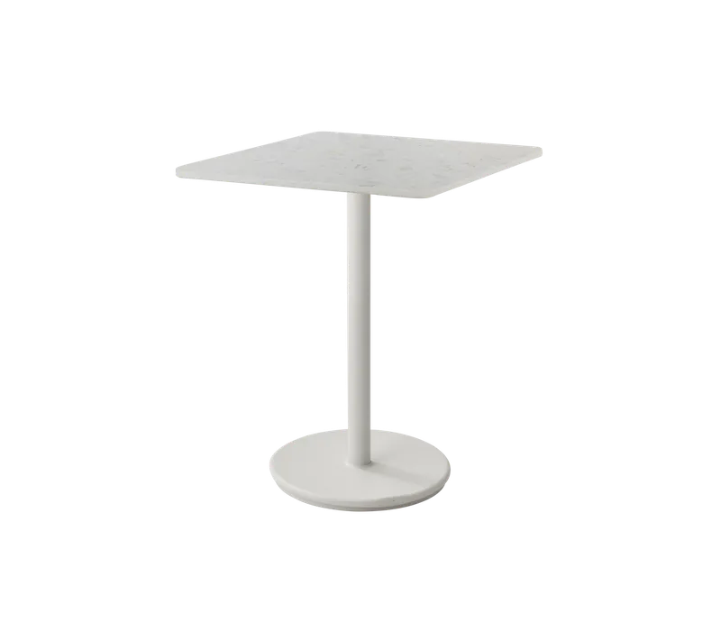 Go café table 75x75 cm by Cane-line in Sand, Aluminium, Sand multi colour, HI-Core – product photo