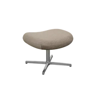 Pace footstool van Cane-line in Light brown, Essence, Polished, aluminium – productfoto 2 van 2