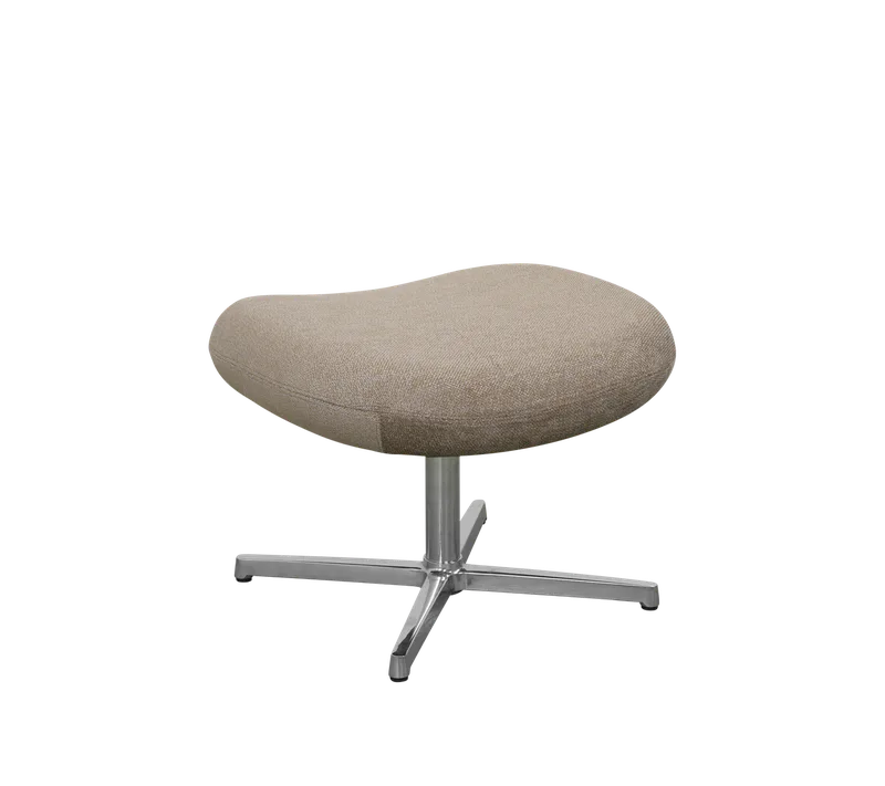 Pace footstool van Cane-line in Light brown, Essence, Polished, aluminium – productfoto 2 van 2