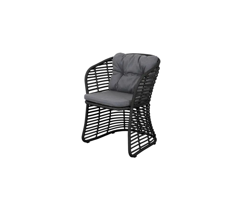 Basket chair by Cane-line in Graphite, braid Weave, Grey, AirTouch – product photo