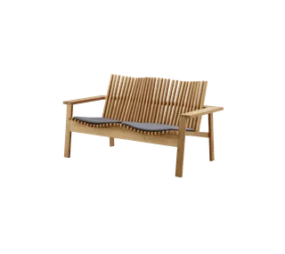 Amaze lounge chair/sofa cushion van Cane-line in Grey, Natté w/QuickDry & Airflow – productfoto 1 van 2