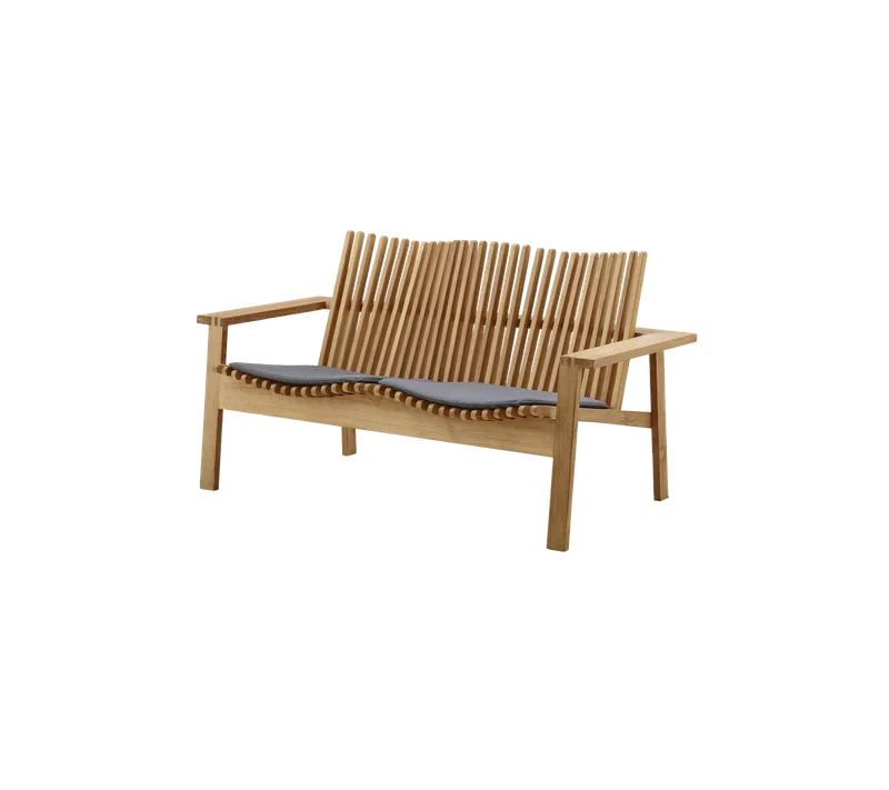 Amaze lounge chair/sofa cushion van Cane-line in Grey, Natté w/QuickDry & Airflow – productfoto 1 van 2