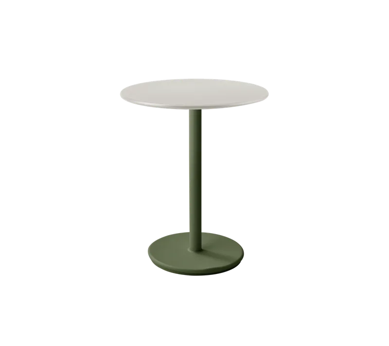 Go café table dia. 60 cm by Cane-line in Dark green, aluminium, Sand, Aluminium – product photo 2 of 2