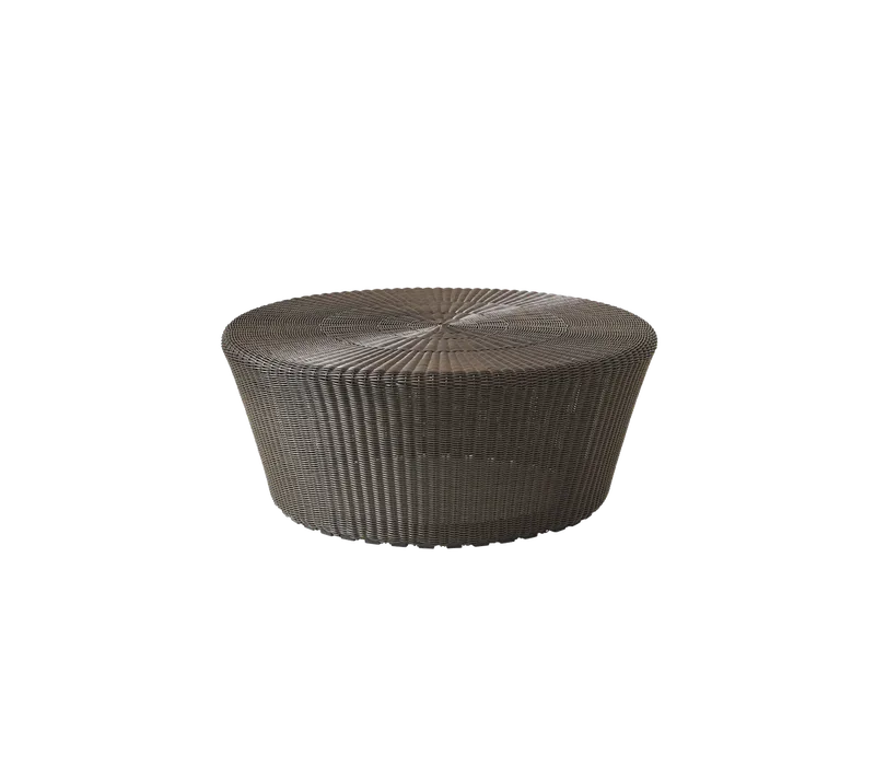 Kingston footstool, large van Cane-line in Mocca, small round Weave, Geen – productfoto