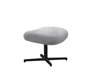 Pace footstool van Cane-line in Light grey, Ambience, Black, aluminium – productfoto 2 van 2