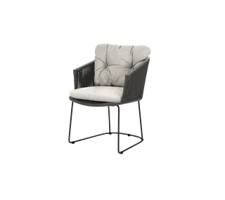 Moments chair von Cane-line in Dark grey, string open Soft Rope, Light brown, Rise – Produktfoto 2 von 2