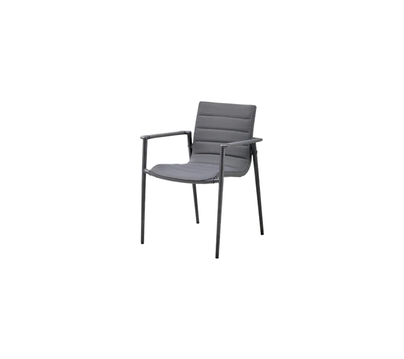 Core armchair van Cane-line in Grey, AirTouch w/QuickDry & Airflow – productfoto