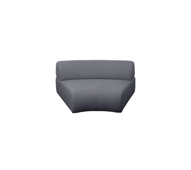 Mellow sofa center module van Cane-line in Grey, AirTouch w/QuickDry & Airflow – productfoto