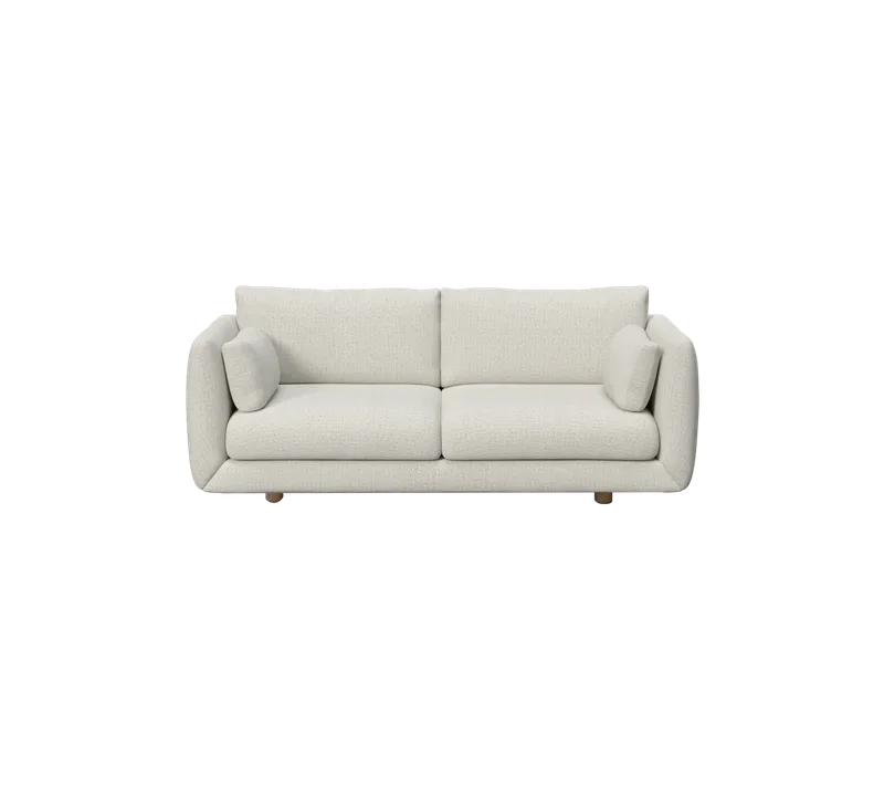 Bloom 2-seater sofa w/teak legs by Cane-line in Sand, Lola – product photo