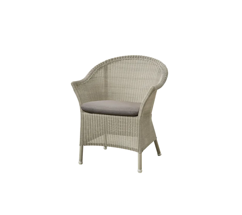 Lansing chair by Cane-line in Taupe, small round Weave, Taupe, Natté, None – product photo