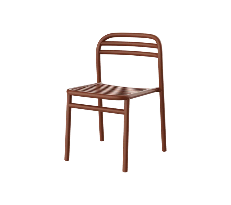 Bliss chair van Cane-line in Desert red, aluminium, Geen – productfoto