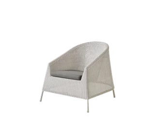 Kingston lounge chair von Cane-line in Sand, small round Weave, Taupe, Natté w/QuickDry & Airflow – Produktfoto 2 von 2