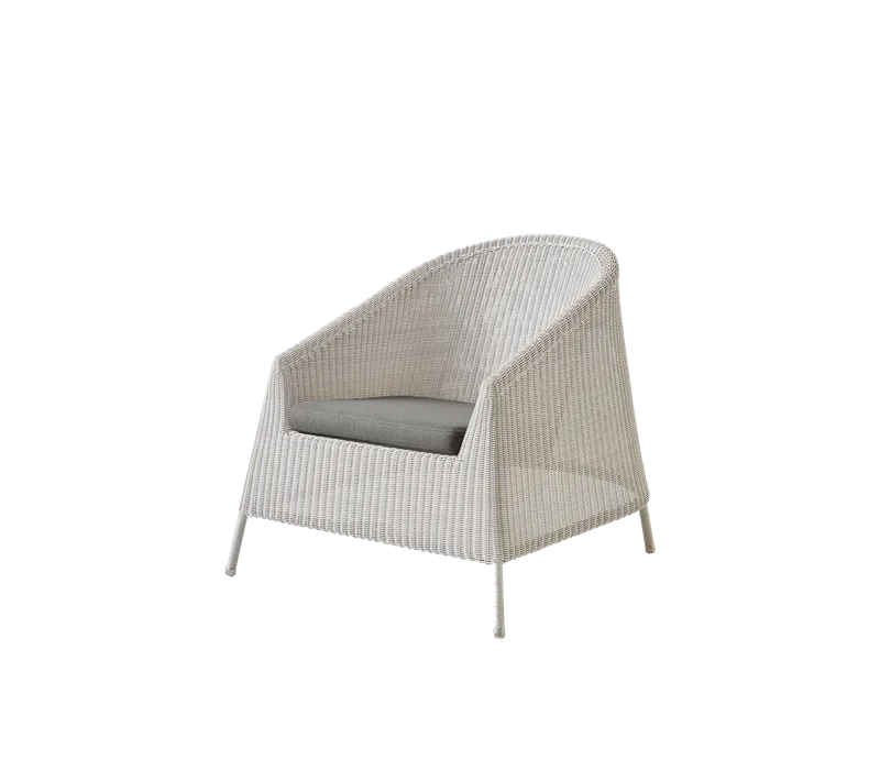 Kingston lounge chair von Cane-line in Sand, small round Weave, Taupe, Natté w/QuickDry & Airflow – Produktfoto 2 von 2