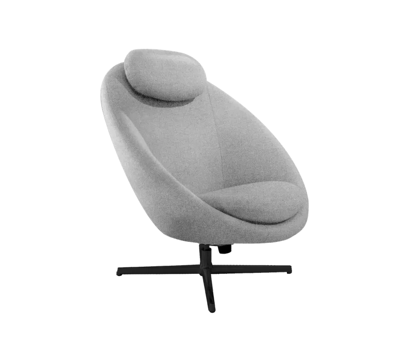 Pace lounge chair van Cane-line in Light grey, Essence, Black, aluminium – productfoto
