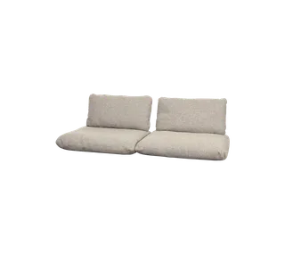Sticks 2-seater sofa, Cushion set by Cane-line in Light brown, Rise w/QuickDry & Airflow – product photo 2 of 2