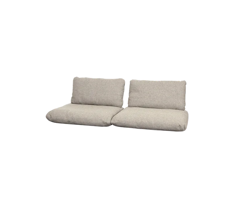 Sticks 2-seater sofa, Cushion set by Cane-line in Light brown, Rise w/QuickDry & Airflow – product photo 2 of 2