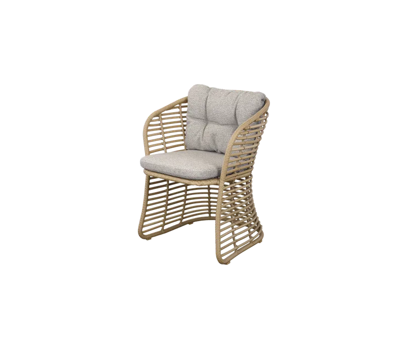 Basket chair by Cane-line in Natural, braid Weave, Light brown, Rise – product photo