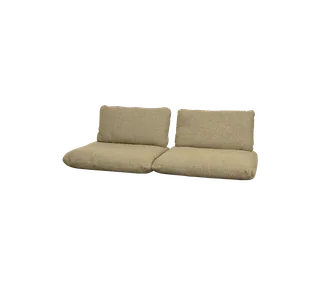 Sticks 2-seater sofa, Cushion set by Cane-line in Turmeric yellow, Rise w/QuickDry & Airflow – product photo 2 of 2