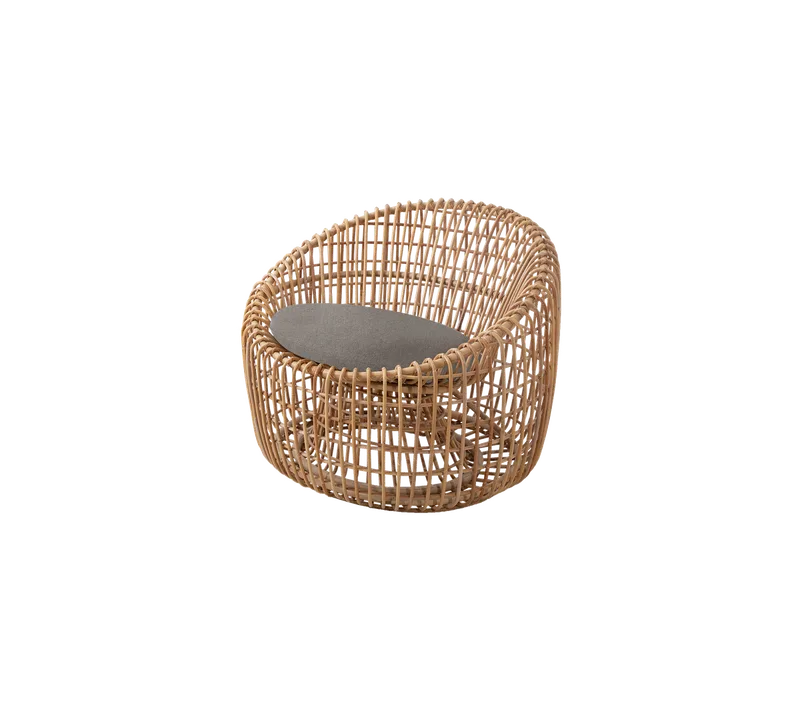 Nest round chair by Cane-line in Natural, medium round sticks rattan, Light brown, Essence – product photo