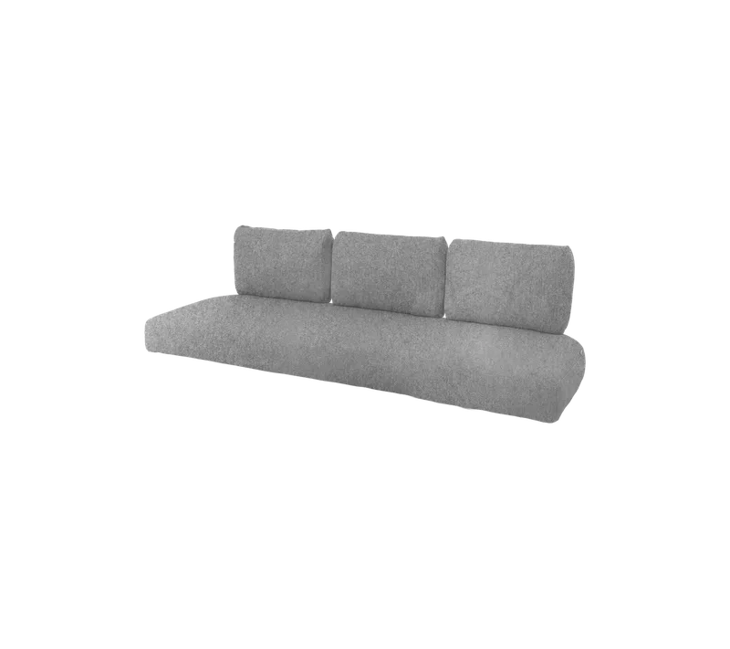 Nest 3-seater sofa, Cushion set by Cane-line in Light grey, Zen – product photo 2 of 2