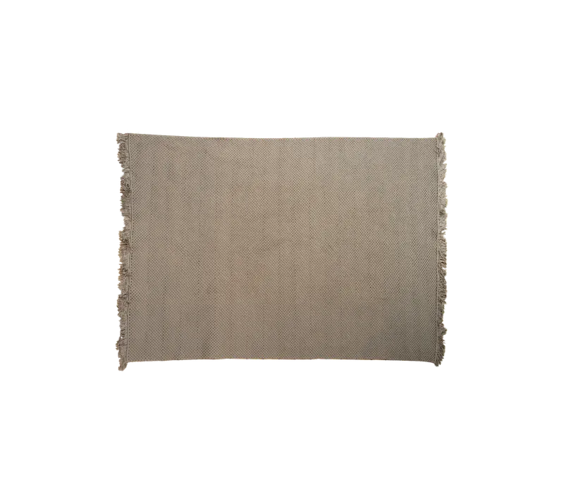 Knit rug, 240 x 170 cm by Cane-line in Dark sand, crochet Soft Rope – product photo