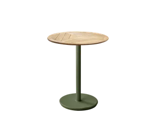 Go café table dia. 60 cm by Cane-line in Dark green, aluminium, Teak, geometric 60 cm – product photo 2 of 2