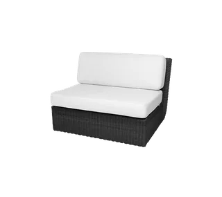 Savannah single seater module, Cushion set by Cane-line in White, Natté w/QuickDry & Airflow – product photo 1 of 2