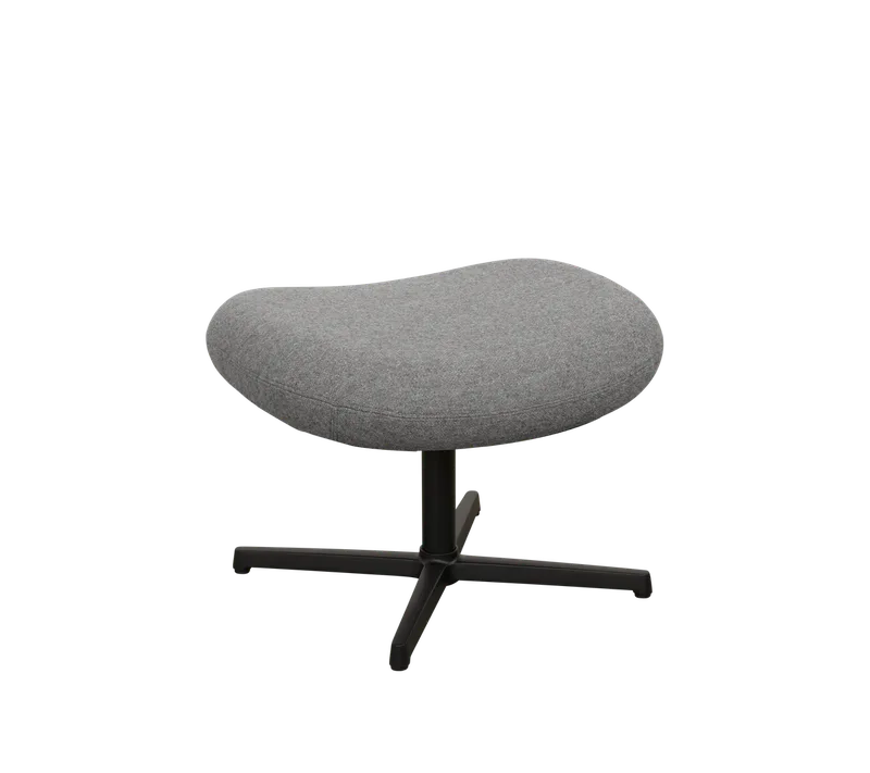 Pace footstool van Cane-line in Light grey, Zen, Black, aluminium – productfoto 2 van 2