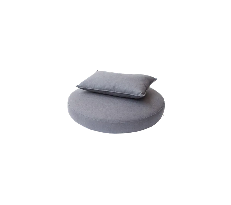 Kingston sunchair, Cushion set von Cane-line in Grey, Natté w/QuickDry & Airflow – Produktfoto