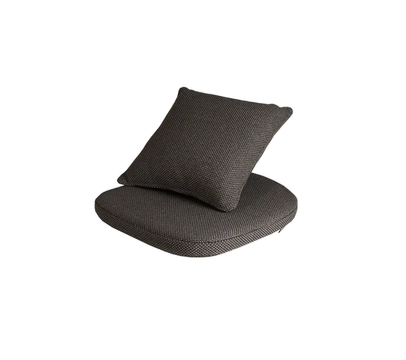 Moments chair, Cushion set by Cane-line in Dark grey, Focus – product photo 2 of 2